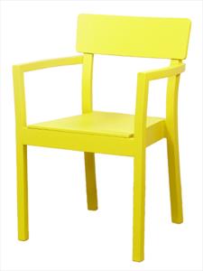 Dolores AL stohovatelná židle, dřevěné křeslo s područkou, vhodné pro seniory, do pečovatelkého domu