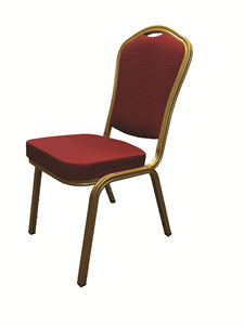 Stohovatelná kovová židle, vhodná pro obecní sály, kulturní domy, catering